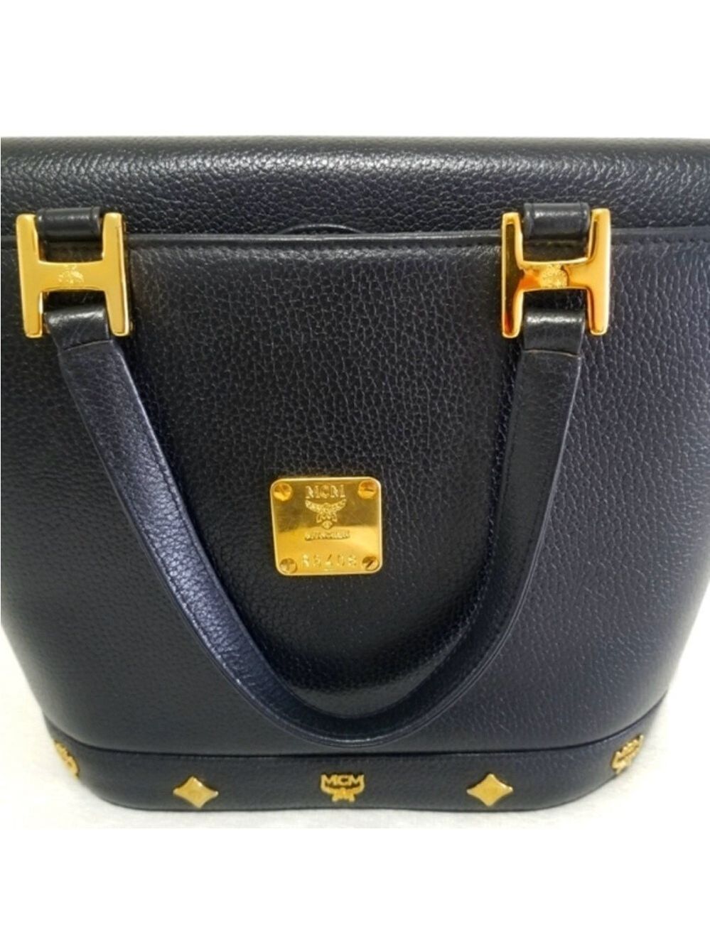 MCM Black Leather Flap Bag with COA - Picture 4 of 14